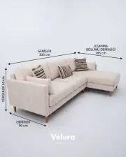 Pamela Köşe Takımı - 300 x 185 - Gri Pamela Köşe Takımı - 300 x 185 - Gri