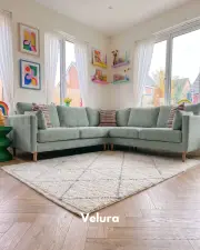 Pamela Köşe Takımı - 300 x 300 cm - Su Yeşili