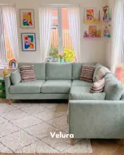 Pamela Köşe Takımı - 300 x 300 cm - Su Yeşili