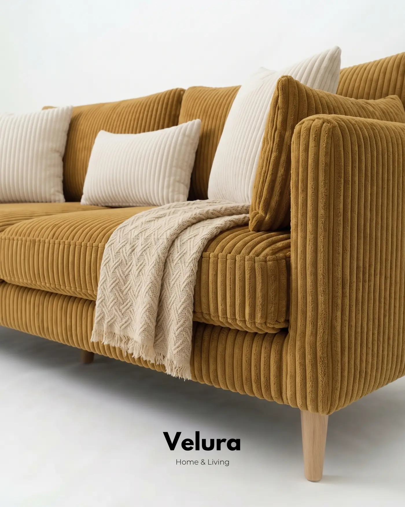Pamela Kehribar Sarısı modern köşe koltuk 35 HR yumuşak süngerli tasarım