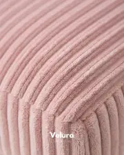 Pamela Köşe Ribera Fitil Kumaş - Pudra Pembe