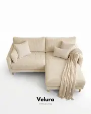 Pamela Köşe Ribera Fitil Kumaş - Vanilya