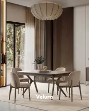 Nova Yemek Masası - Koyu Ceviz