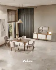 Kolezyum Yemek Masası - Krem ve Naturel