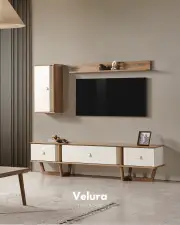 Kolezyum Tv Ünitesi - Krem ve Naturel