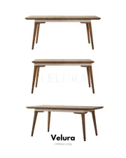 Kolezyum Yemek Masası - Krem ve Naturel