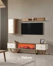 Kolezyum Tv Ünitesi - Krem ve Naturel
