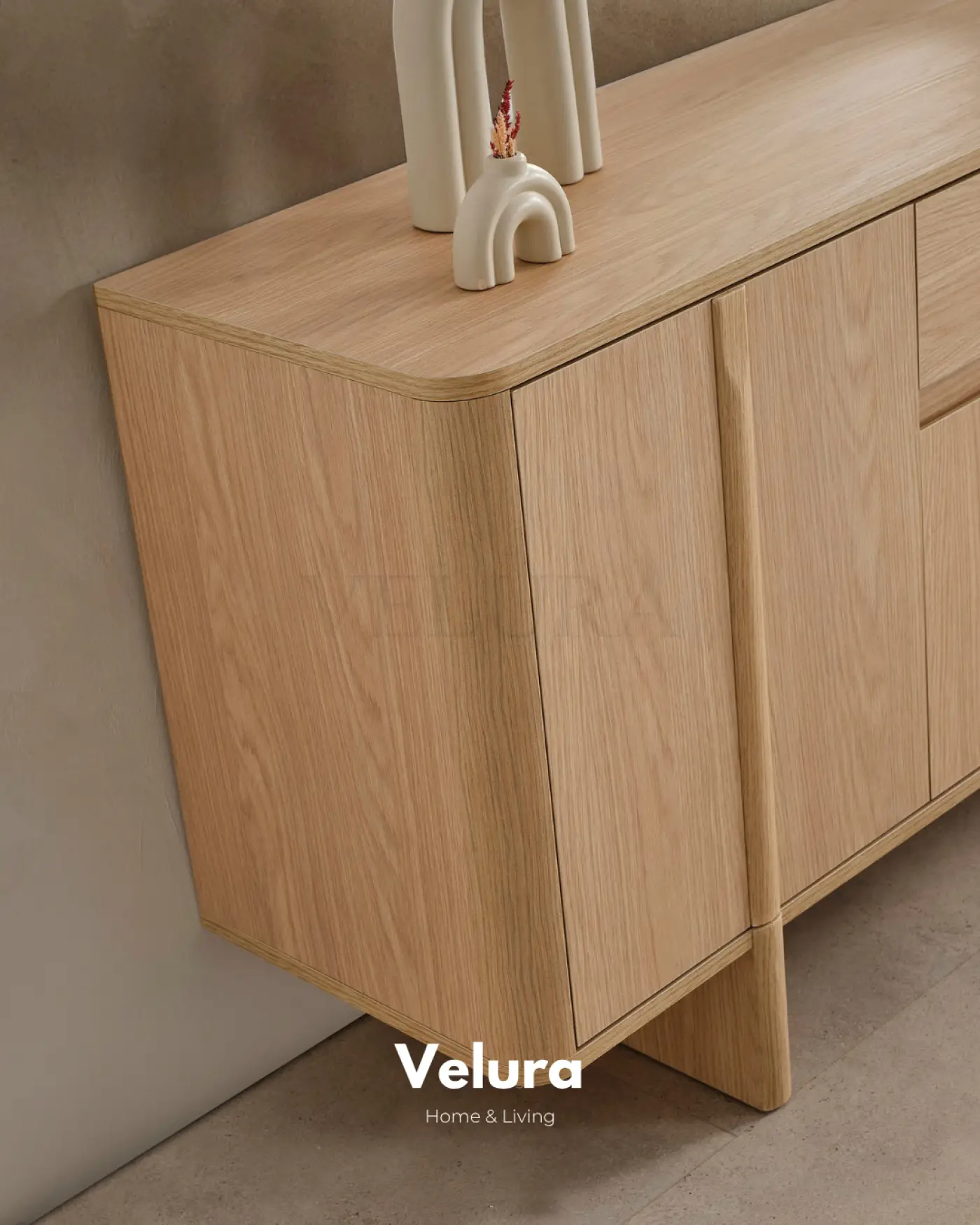 Eylül Konsol Naturel Meşe modern yemek odası konsolu