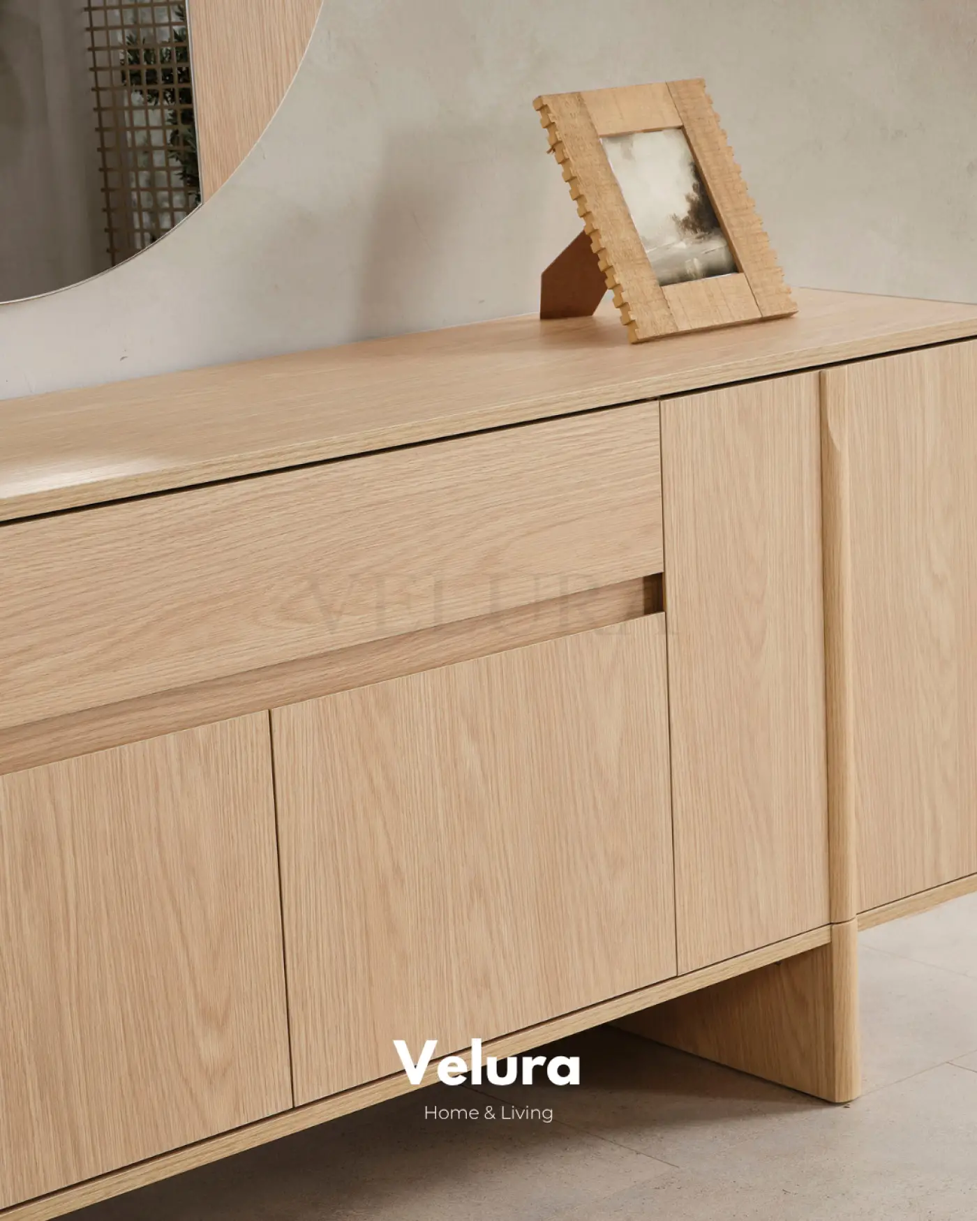 Eylül Konsol Naturel Meşe modern yemek odası konsolu