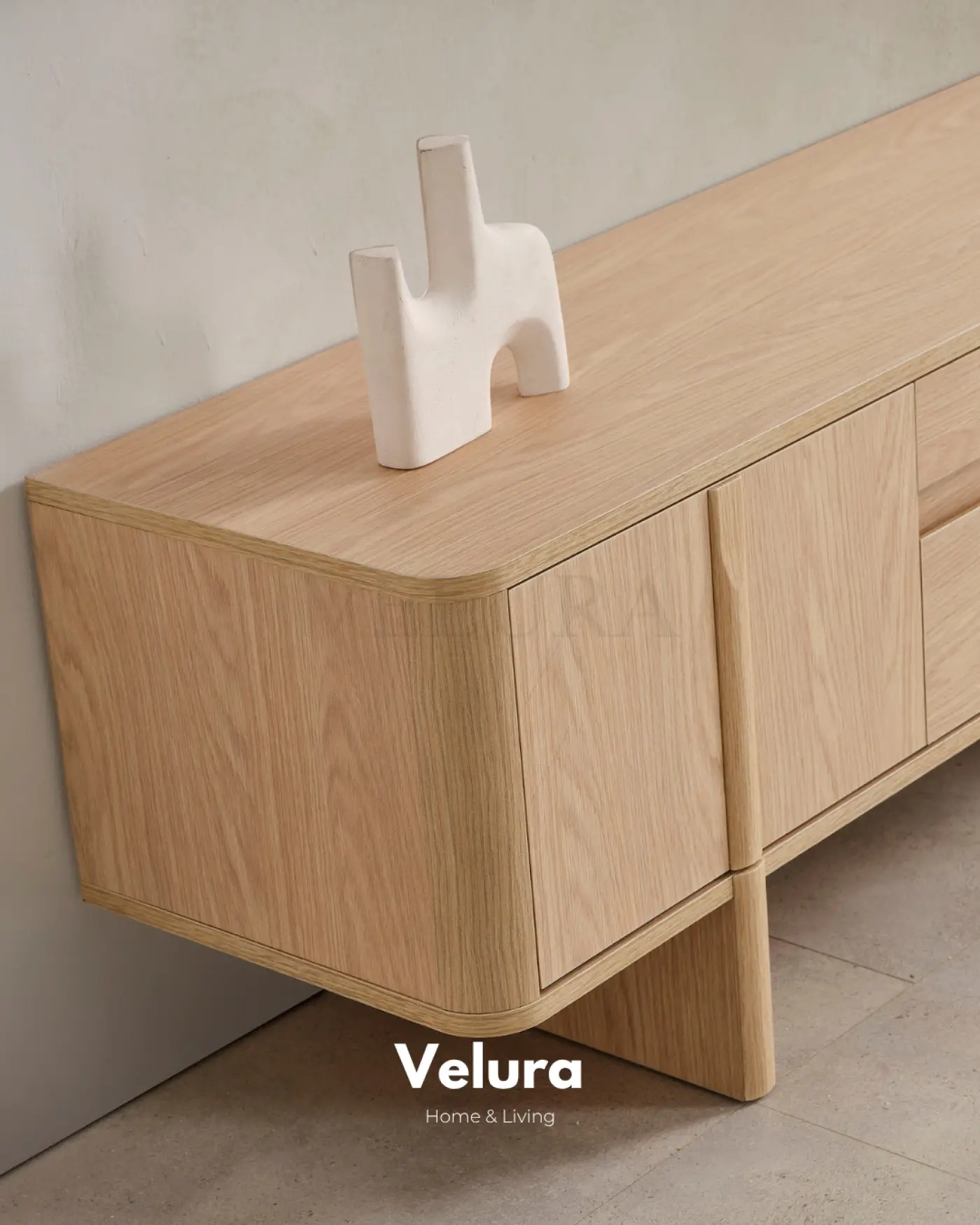 Eylül Tv Ünitesi Naturel Meşe modern salon tv ünitesi