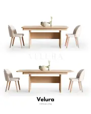 Eylül Yemek Masası - Naturel Meşe