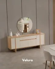 Eylül Konsol - Naturel Meşe ve Krem