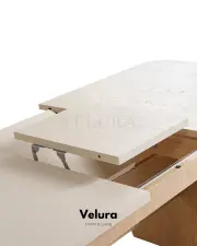 Eylül Yemek Masası - Naturel Meşe ve Krem