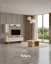 Eylül Orta Sehpa - Naturel Meşe ve Krem