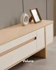 Eylül Tv Ünitesi - Naturel Meşe ve Krem