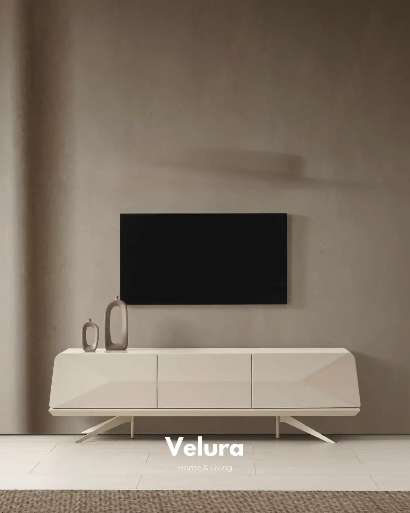 Vakko Tv Ünitesi Krem Modern Model