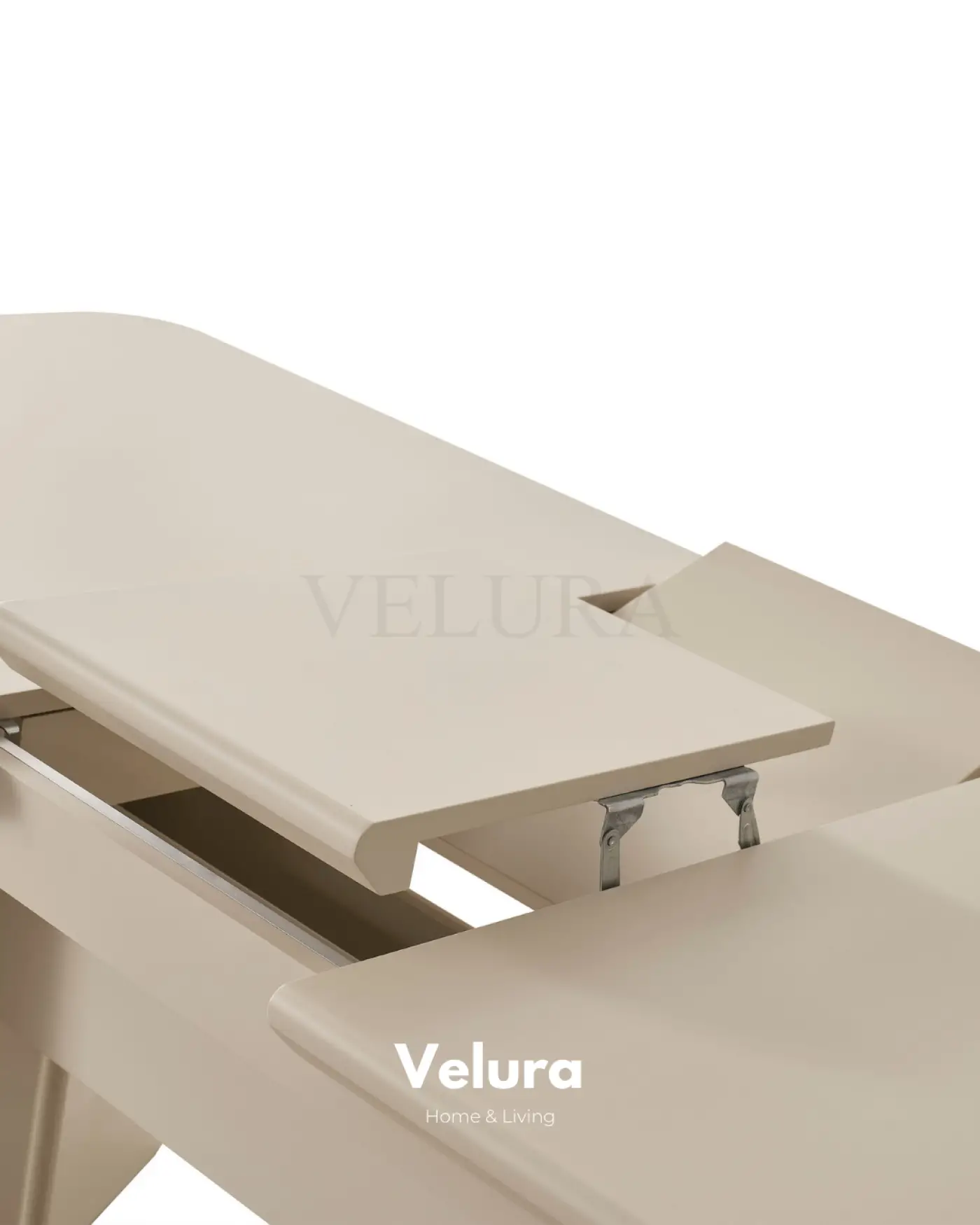 Vakko Yemek Takımı Krem MDF gövdeli modern yemek odası takımı