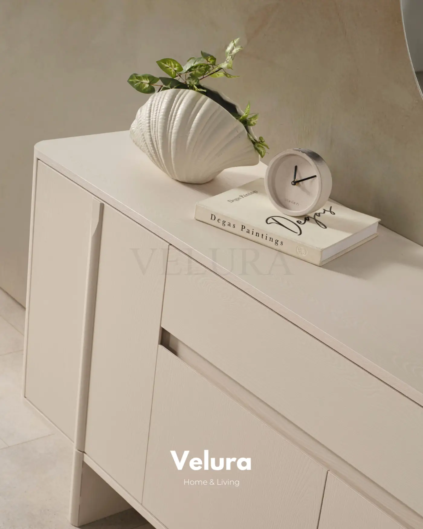 Eylül Konsol Krem modern yemek odası konsolu