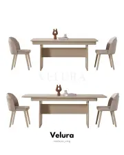 Eylül Yemek Masası - Krem