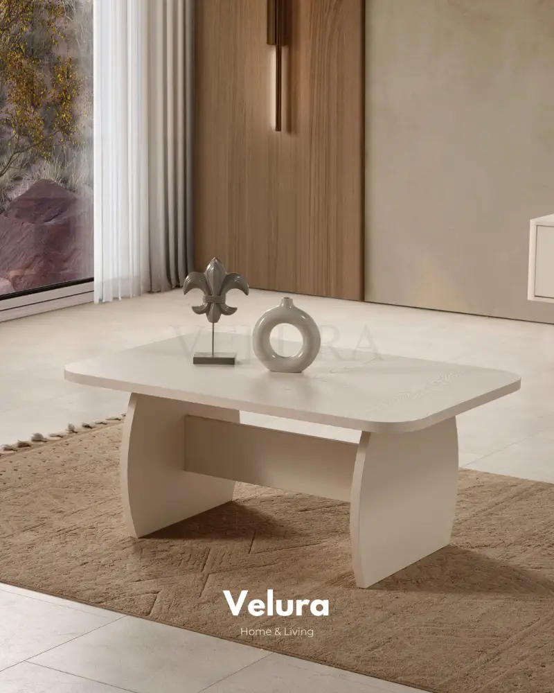 Eylül Orta Sehpa - Krem