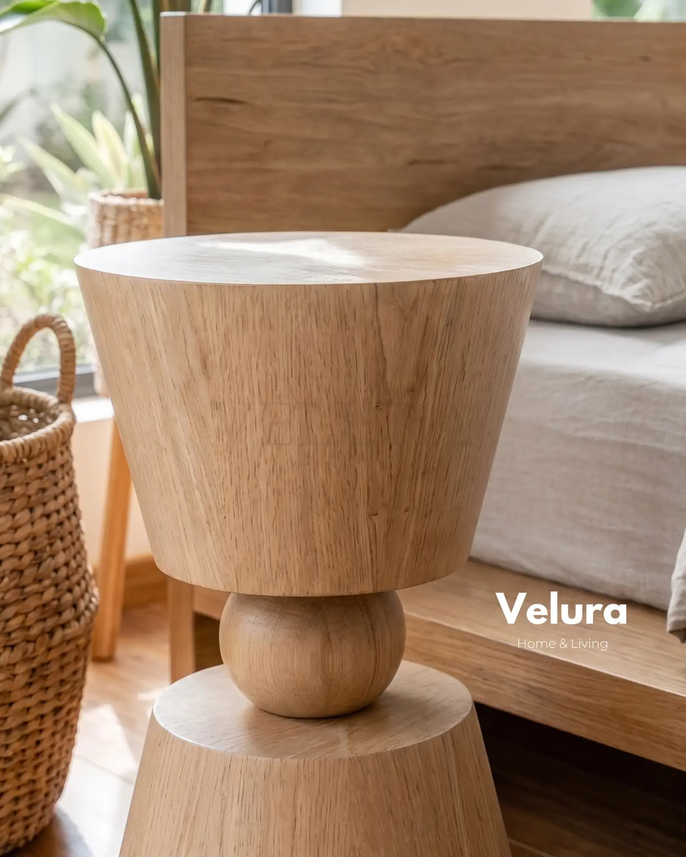 Voga Yan Sehpa Naturel fiberglass gövde