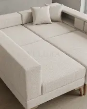 Zeri Latte Puzzle Modüler Köşe Koltuk Takımı