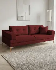 Zeri Bordo Puzzle Modüler Köşe Koltuk Takımı