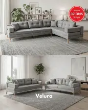 Zeri Gri Puzzle Modüler Köşe Koltuk Takımı Zeri Gri Puzzle Modüler Köşe Koltuk Takımı