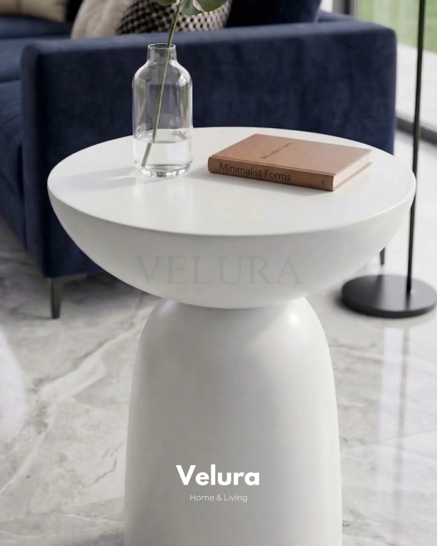 Zonya Yan Sehpa Beyaz modern yan sehpa modeli