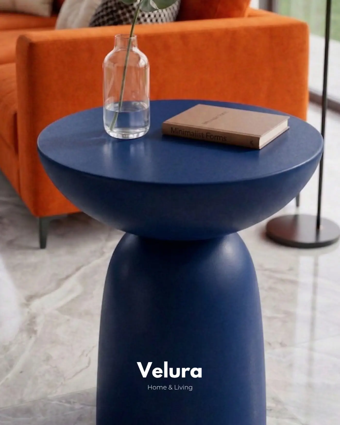 Zonya Yan Sehpa Lacivert modern yan sehpa modeli