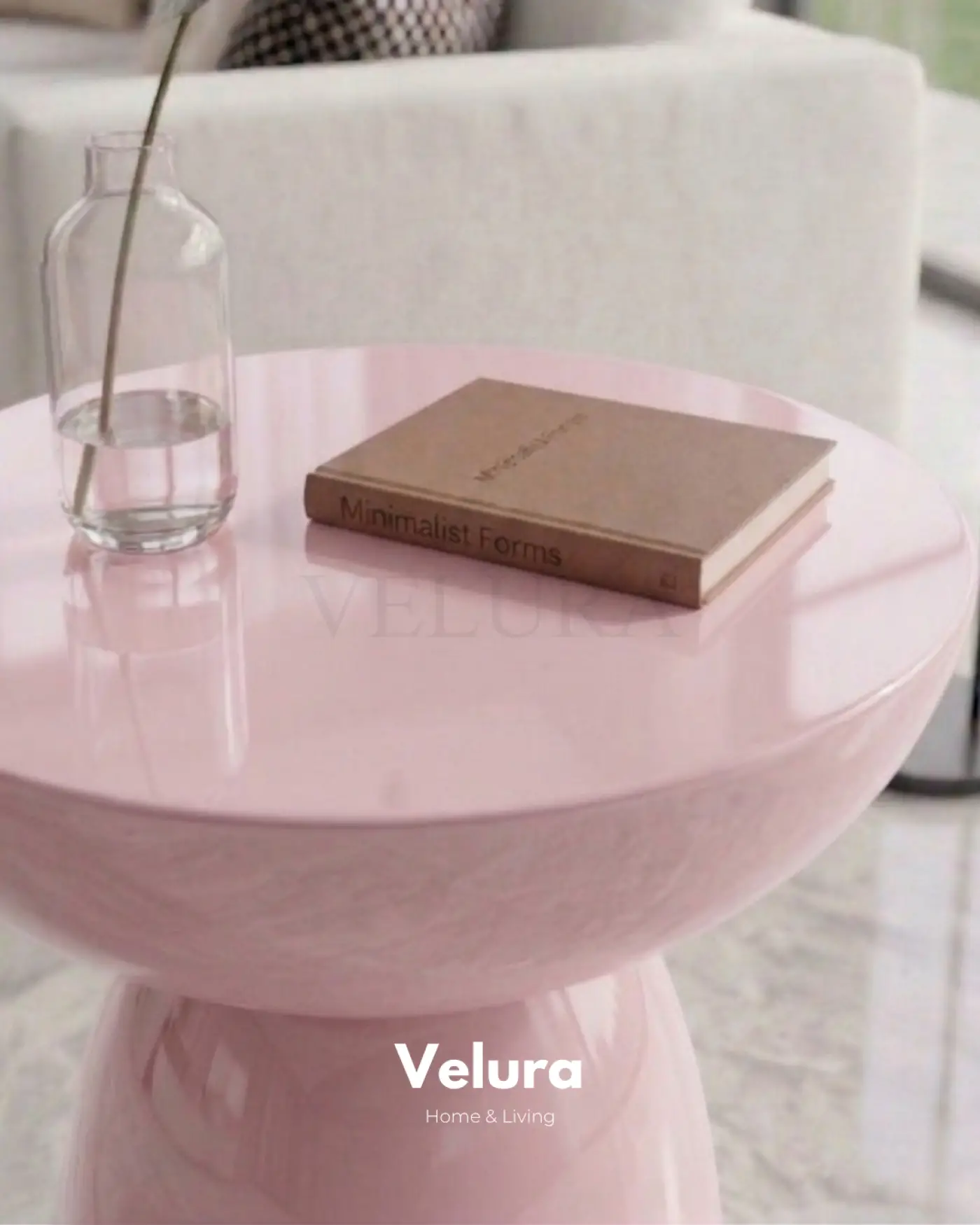 Zonya Yan Sehpa Pembe modern yan sehpa modeli