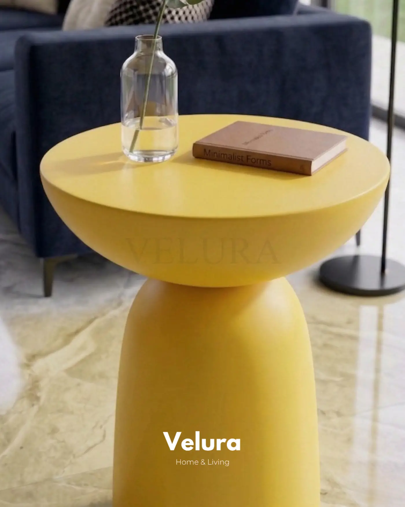 Zonya Yan Sehpa Sarı modern yan sehpa tasarımı