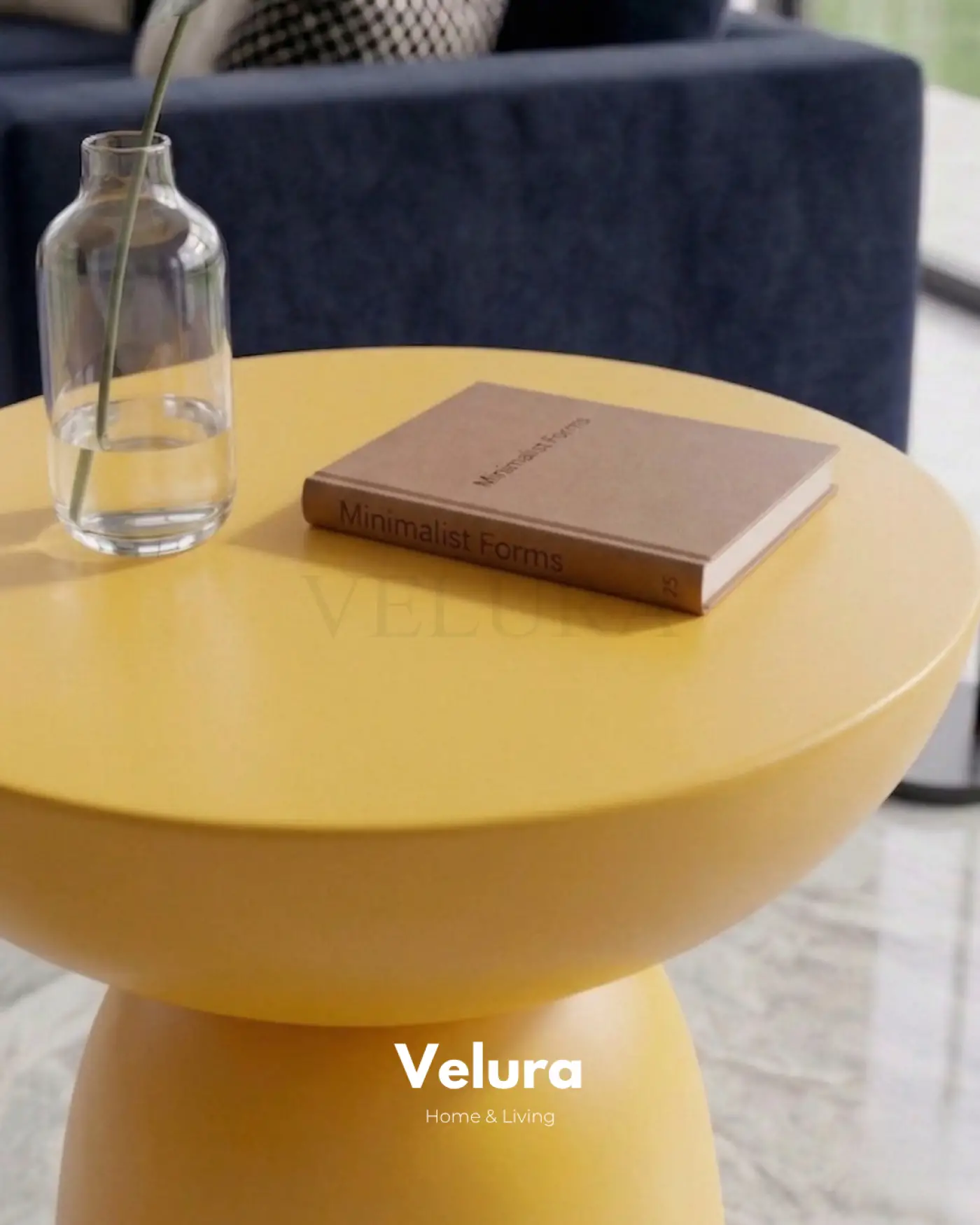 Zonya Yan Sehpa Sarı modern yan sehpa tasarımı