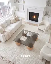 Küre Orta Sehpa - Meşe Top - Kare - Füme Cam