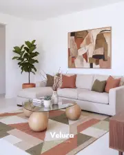 Küre Orta Sehpa - Meşe Top - Üçgen - Şeffaf Cam