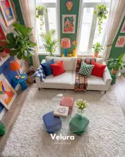 Küre Orta Sehpa - Dopamin Zar - Üçgen - Şeffaf Cam