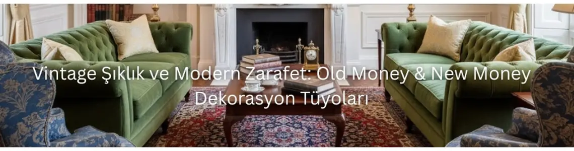 Vintage Şıklık ve Modern Zarafet: Old Money & New Money Dekorasyon Tüyoları