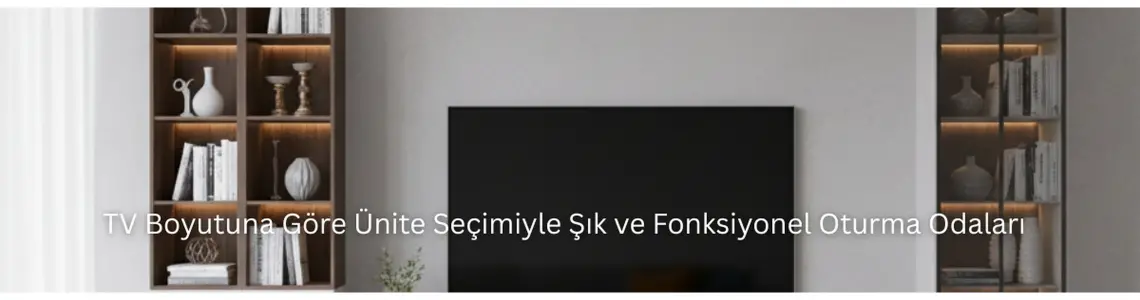 TV Boyutuna Göre Ünite Seçimiyle Şık ve Fonksiyonel Oturma Odaları