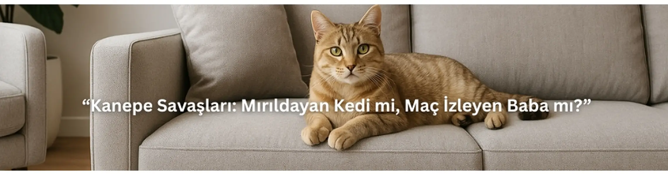 “Kanepe Savaşları: Mırıldayan Kedi mi, Maç İzleyen Baba mı?”
