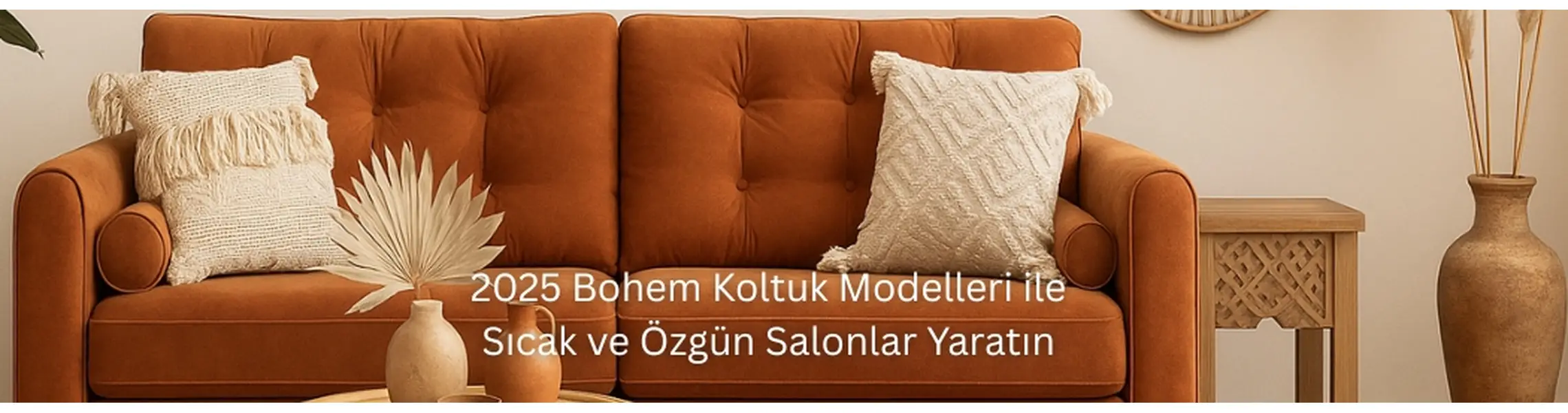 2025 Bohem Koltuk Modelleri ile Sıcak ve Özgün Salonlar Yaratın