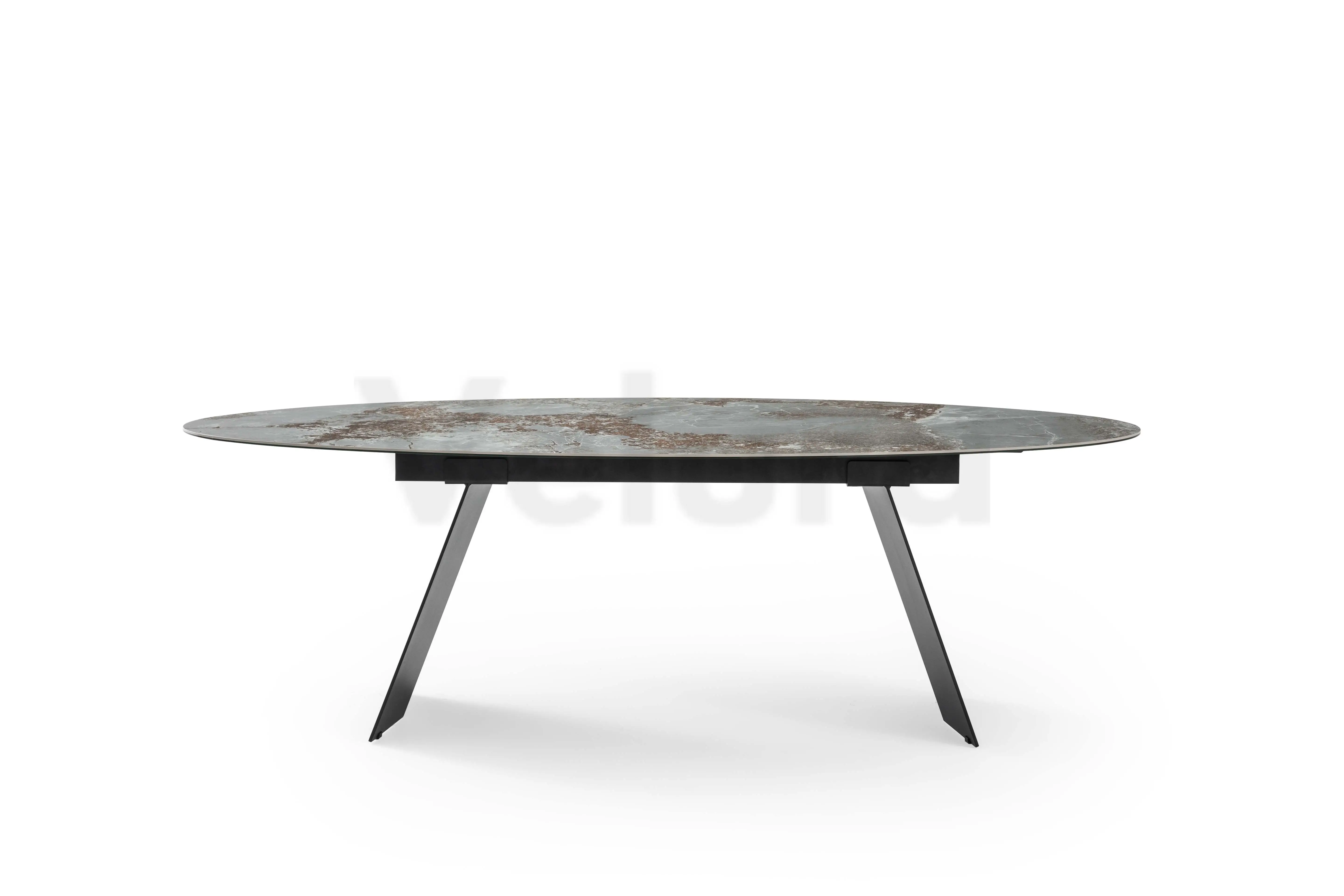 ZEllie Yemek Masası - v01 Seramik ve Metal Tasarım Velura Home ZEllie Yemek Masası v01