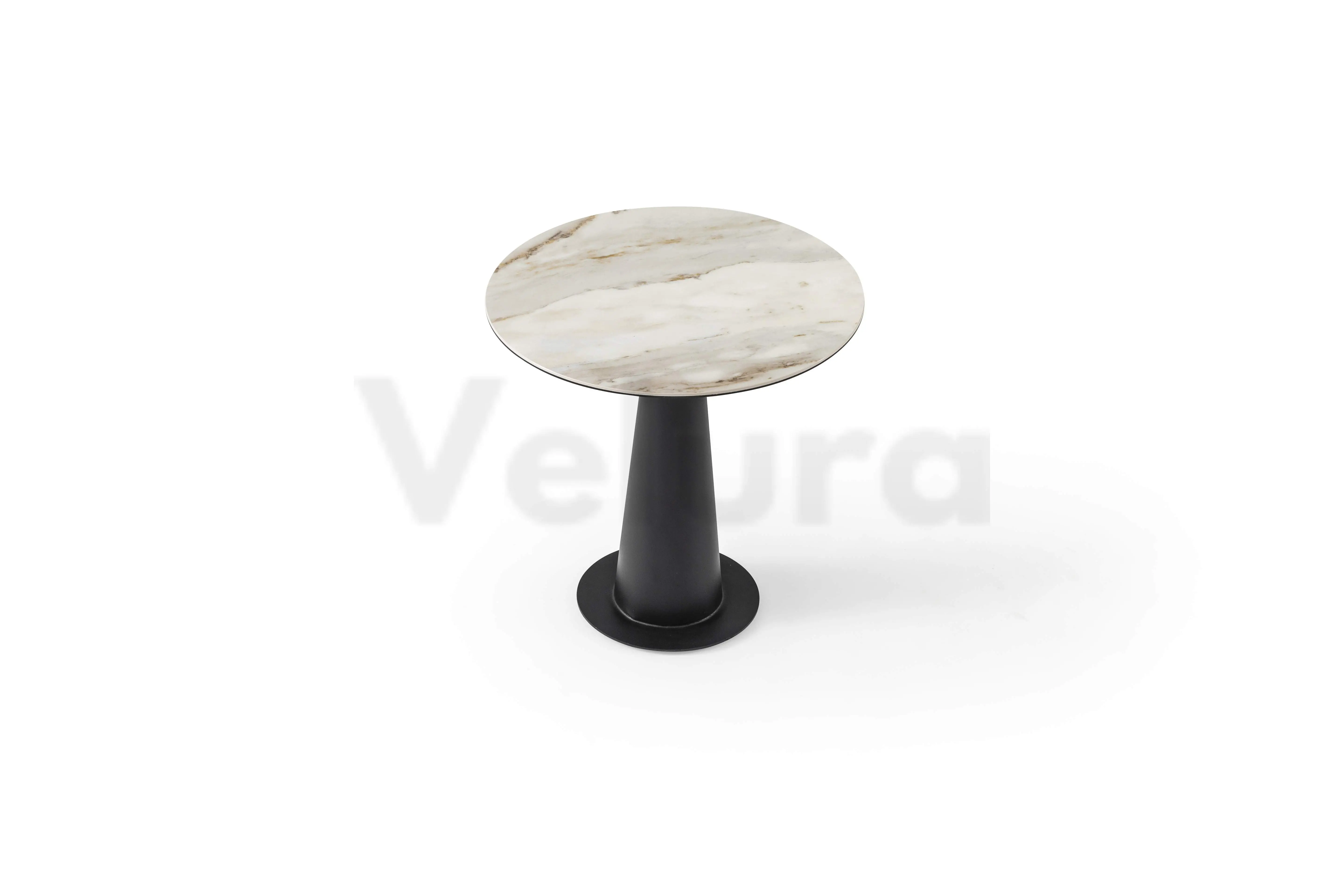 Krem Seramik Yuvarlak Sehpa Sole Cone Black krem seramik yan sehpa