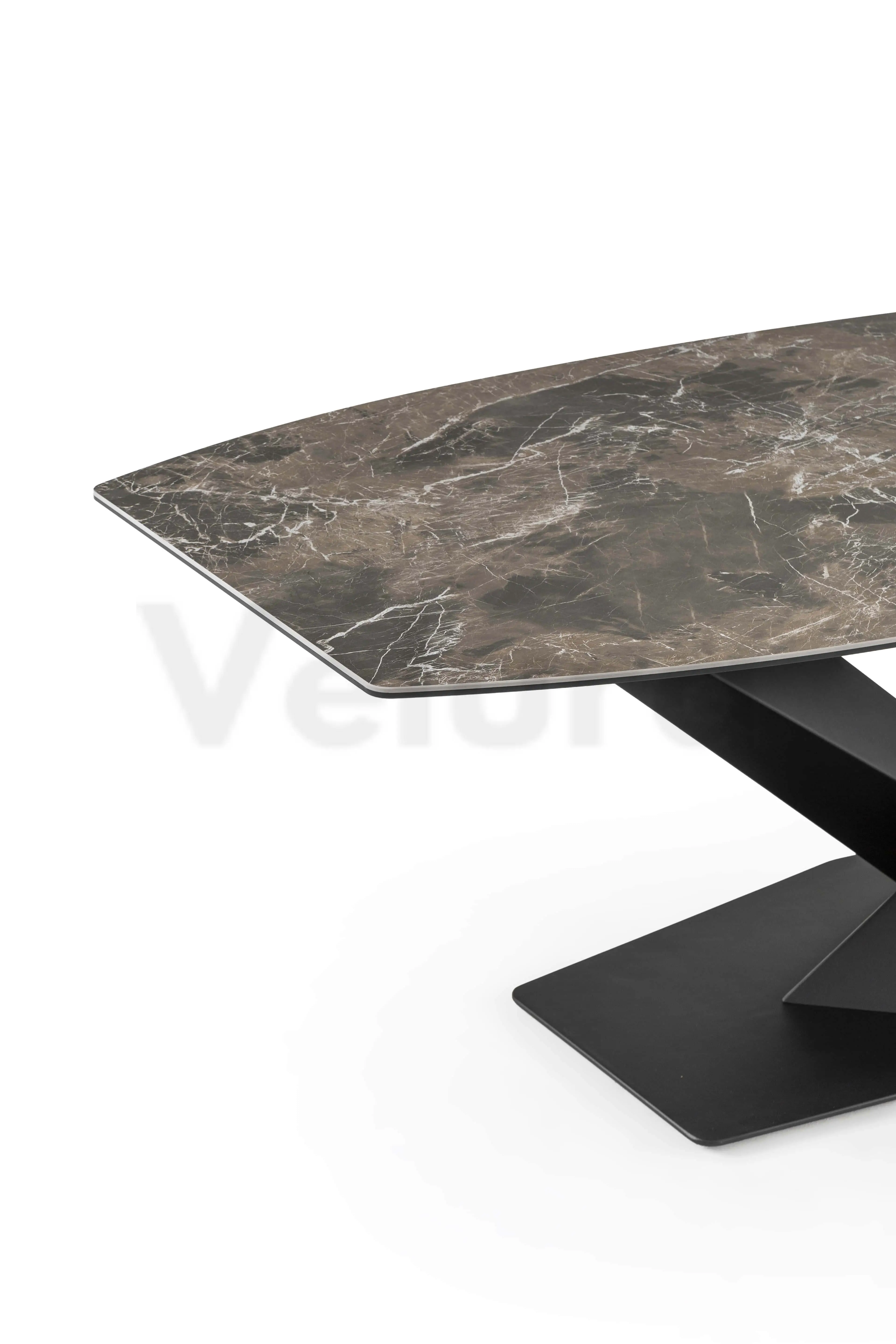 Velura Home Yemek Masası Modeli v06 ZNero Yemek Masası v06 siyah metal ayaklı