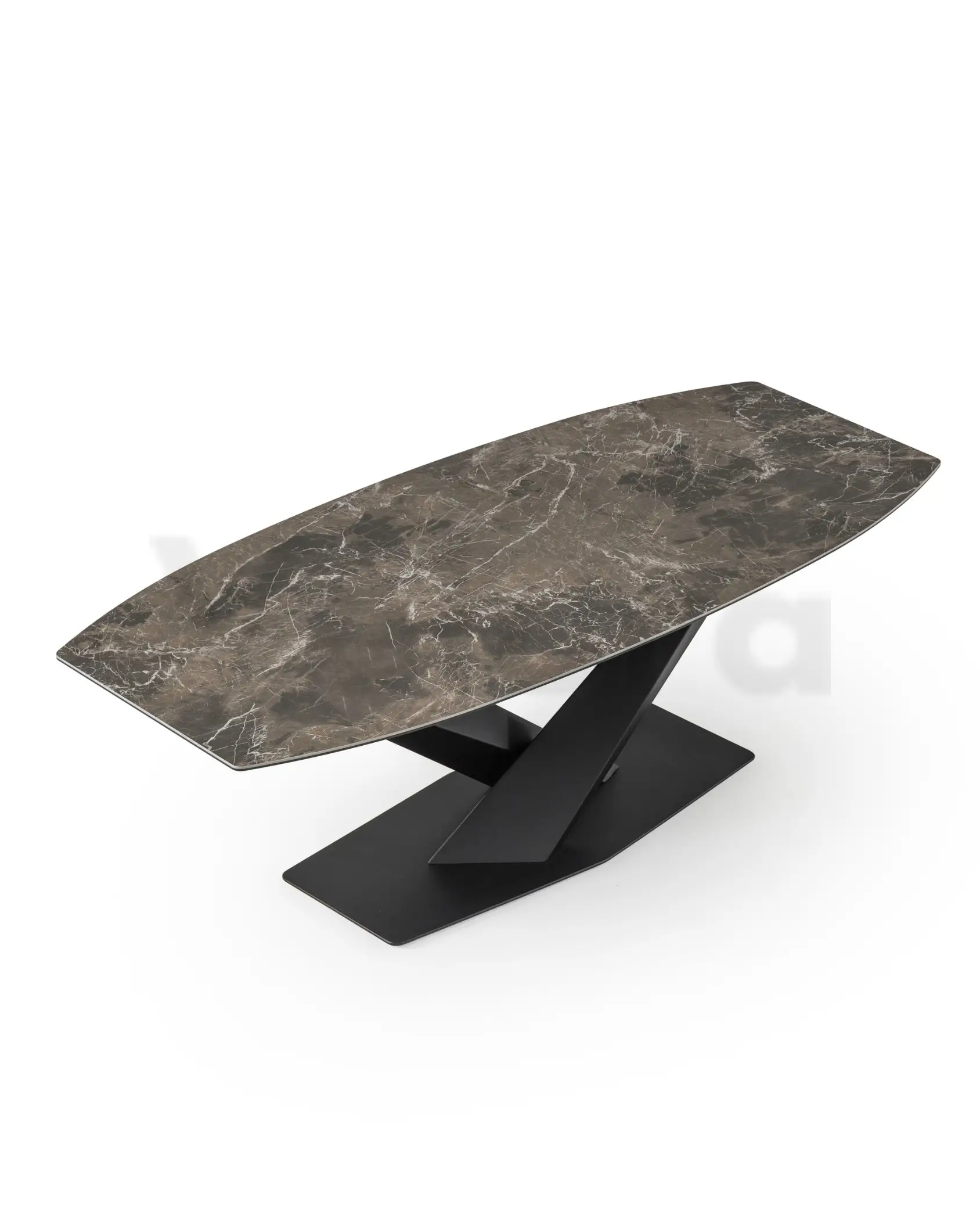 Velura Home Yemek Masası Modeli v06 ZNero Yemek Masası v06 siyah metal ayaklı