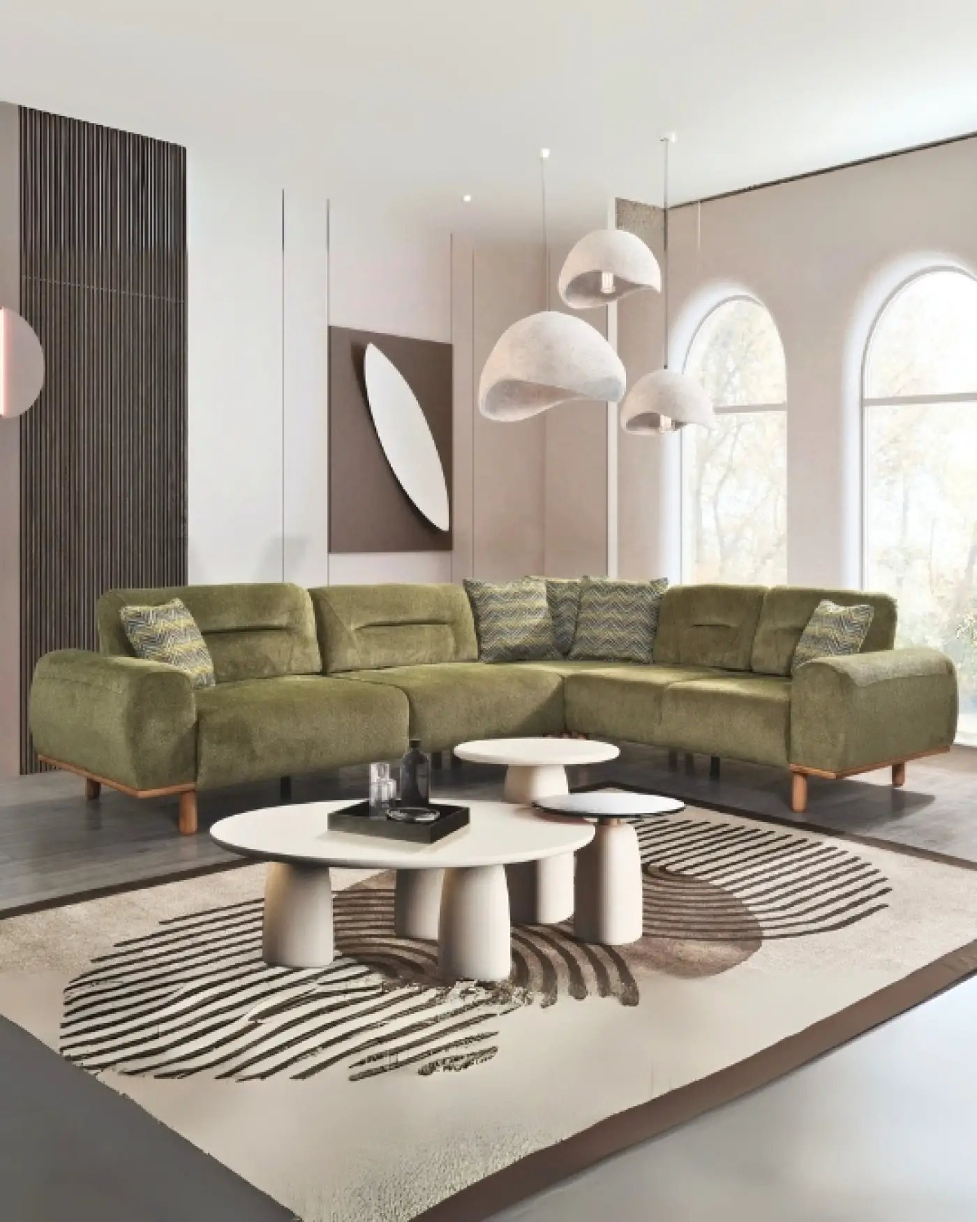 Yataklı ve Estetik Modern Asel Köşe Takımı