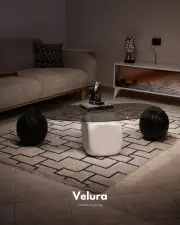 Zaro Sehpa - Beyaz Ayak - Füme Cam Zaro Sehpa - Beyaz Ayak - Füme Cam